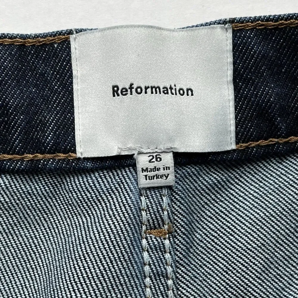 Reformation Indigo Wide Leg Jeans - Picture 11 of 13